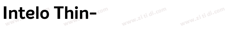 Intelo Thin字体转换